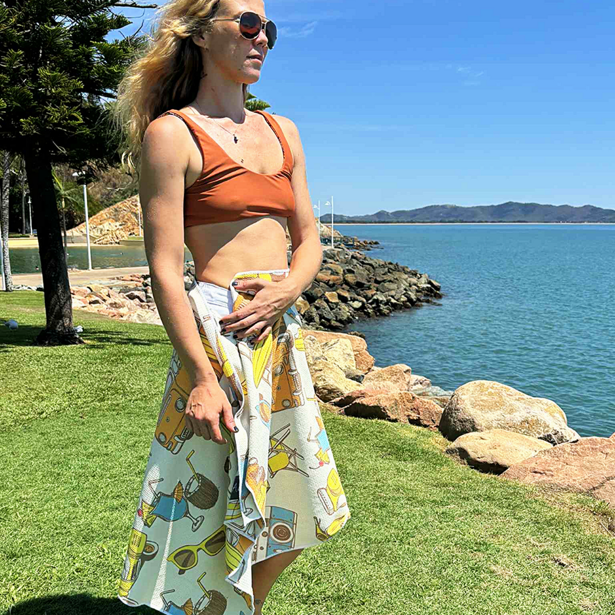Retro Kombi Beach Towel